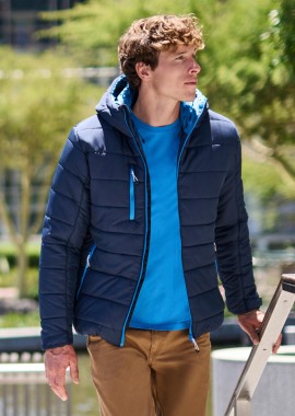 - Men’s Navigate Thermal Hooded Jacket Regatta Professional TRA241 Navy/French Blue