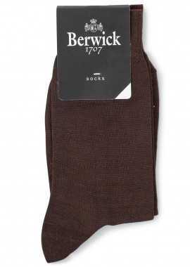 Berwick - Κάλτσες ανδρικές Berwick Καφέ CAL9962 PLAIN 100