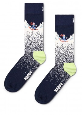 Happy Socks - Κάλτσες ανδρικές Happy Socks Μπλε P001510 Snowy Night Sock 100