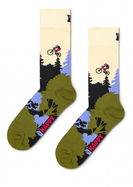 Happy Socks - Κάλτσες ανδρικές Happy Socks Πολύχρωμο P002243 Mountain Bike Sock 100