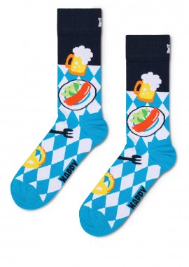 Happy Socks - Κάλτσες ανδρικές Happy Socks Γαλάζιο P004091 Oktoberfest Sock 100