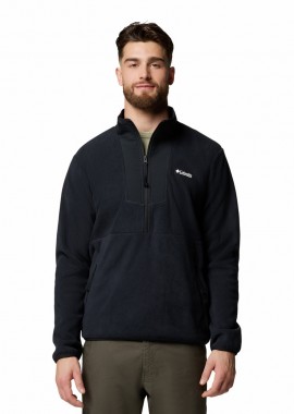 ΑΝΔΡΙΚΗ ΜΠΛΟΥΖΑ SEQUOIA GROVE™ HALF ZIP FLEECE COLUMBIA ΚΑΝΟΝΙΚΗ ΓΡΑΜΜΗ ΜΑΥΡΟ