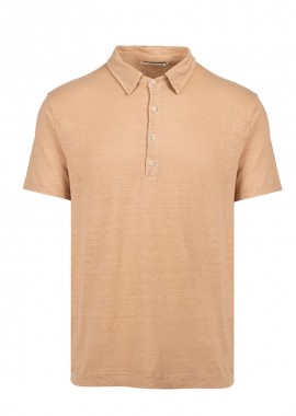 CROSSLEY - ΑΝΔΡΙΚΗ POLO ΜΠΛΟΥΖΑ CROSSLEY GOTHAWPΗ ΛΙΝΗ ΚΑΦΕ ΑΝΟΙΧΤΟ