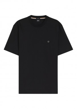 BOSS - ΑΝΔΡΙΚΟ T-SHIRT BOSS C-TAUT ΚΟΝΤΟΜΑΝΙΚΟ ΜΑΥΡΟ