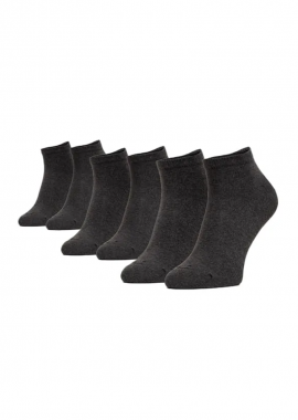 CAMEL ACTIVE - ΑΝΔΡΙΚΕΣ ΚΑΛΤΣΕΣ CAMEL ACTIVE 3-PACK SNEAKER BASIC ΑΝΘΡΑΚΙ