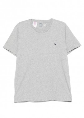 ΑΝΔΡΙΚΟ T-SHIRT POLO RALPH LAUREN CREW ΚΟΝΤΟΜΑΝΙΚΟ ΓΚΡΙ