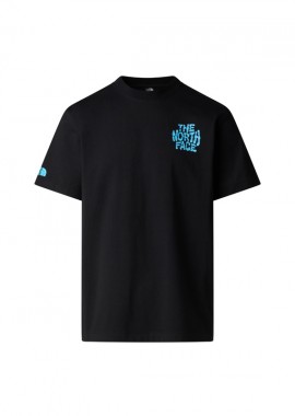 ΑΝΔΡΙΚΟ T-SHIRT THE NORTH FACE DRIP LOGO ΚΟΝΤΟΜΑΝΙΚΟ ΜΑΥΡΟ