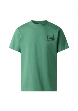 ΑΝΔΡΙΚΟ T-SHIRT THE NORTH FACE CAMPING ΚΟΝΤΟΜΑΝΙΚΟ ΠΡΑΣΙΝΟ