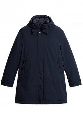 ΑΝΔΡΙΚΟ ΜΠΟΥΦΑΝ STRETCH 2IN1 CARCOAT WOOLRICH ΚΑΝΟΝΙΚΗ ΓΡΑΜΜΗ ΜΠΛΕ