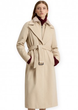 ΓΥΝΑΙΚΕΙΟ ΜΑΛΛΙΝΟ ΠΑΛΤΟ WOOLRICH x LORO PIANA ΚΑΝΟΝΙΚΗ ΓΡΑΜΜΗ ΤΑΜΠΑ