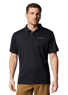 COLUMBIA - ΑΝΔΡΙΚΗ POLO ΜΠΛΟΥΖΑ COLUMBIA UTILIZER ΚΟΝΤΟΜΑΝΙΚΗ ΜΑΥΡΟ
