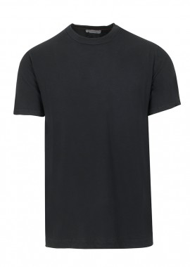 CROSSLEY - ΑΝΔΡΙΚΟ T-SHIRT DEMS CROSSLEY ΣΤΡΟΓΓΥΛΗ ΛΑΙΜΟΚΟΨΗ ΜΑΥΡΟ
