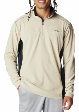 COLUMBIA - ΑΝΔΡΙΚΗ ΜΠΛΟΥΖΑ KLAMATH RANGE™ II HALF ZIP FLEECE COLUMBIA ΚΑΝΟΝΙΚΗ ΓΡΑΜΜΗ ΕΚΡΟΥ/ΜΑΥΡΟ