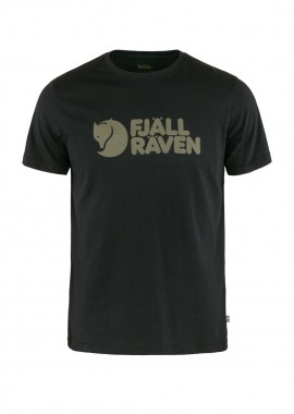 ΑΝΔΡΙΚΟ T-SHIRT FJALLRAVEN LOGO ΜΕ ΤΥΠΩΜΑ ΜΑΥΡΟ