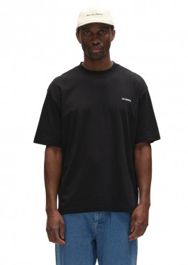 GABBA - ΑΝΔΡΙΚΟ T-SHIRT GABBA NIGEL BOXY GOTS ΚΟΝΤΟΜΑΝΙΚΟ ΜΑΥΡΟ