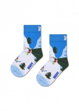 HAPPY SOCKS - ΠΑΙΔΙΚΕΣ ΚΑΛΤΣΕΣ SLALOM HAPPY SOCKS ΠΟΛΥΧΡΩΜΟ
