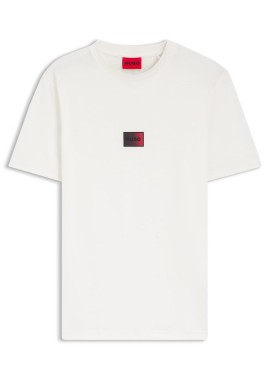 ΑΝΔΡΙΚΟ T-SHIRT HUGO DANOTIE ΚΟΝΤΟΜΑΝΙΚΟ ΕΚΡΟΥ