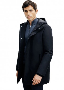 ΑΝΔΡΙΚΟ ΜΠΟΥΦΑΝ IZAC BLOUSON RESPY ΚΑΝΟΝΙΚΗ ΓΡΑΜΜΗ ΜΠΛΕ