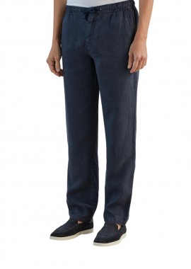 ΑΝΔΡΙΚΟ ΠΑΝΤΕΛΟΝΙ IZAC PAPILIN ΛΙΝΟ ΣΚΟΥΡΟ ΜΠΛΕ