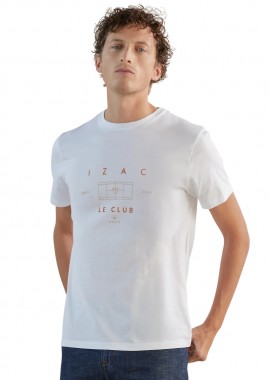ΑΝΔΡΙΚΟ T-SHIRT IZAC GOSET ROLAND GARROS ΕΚΡΟΥ