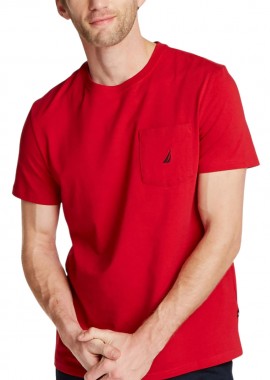 ΑΝΔΡΙΚΟ T-SHIRT NAUTICA ΚΟΝΤΟΜΑΝΙΚΟ ΚΟΚΚΙΝΟ