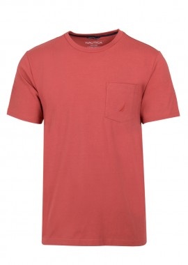 NAUTICA - ΑΝΔΡΙΚΟ T-SHIRT NAUTICA ΚΟΝΤΟΜΑΝΙΚΟ ΚΟΡΑΛΙ