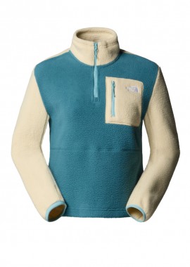 NORTH FACE - ΓΥΝΑΙΚΕΙΟ ΦΟΥΤΕΡ FLEECE THE NORTH FACE YUMIORI 1/4 ZIP ΚΑΝΟΝΙΚΗ ΓΡΑΜΜΗ ΓΚΡΙ/ΜΠΛΕ