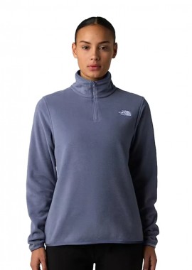 ΓΥΝΑΙΚΕΙΟ ΦΟΥΤΕΡ FLEECE THE NORTH FACE GLACIER 1/4 ZIP ΚΑΝΟΝΙΚΗ ΓΡΑΜΜΗ ΜΠΛΕ