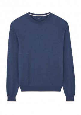 ΑΝΔΡΙΚΟ ΠΛΕΚΤΟ CREW-NECK PAUL & SHARK ΚΑΝΟΝΙΚΗ ΓΡΑΜΜΗ ΜΠΛΕ