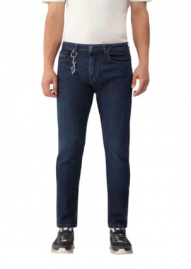 ΑΝΔΡΙΚΟ ΠΑΝΤΕΛΟΝΙ JEANS WINTER DENIM 5POCKET PAUL & SHARK ΚΑΝΟΝΙΚΗ ΓΡΑΜΜΗ ΣΚΟΥΡΟ ΜΠΛΕ