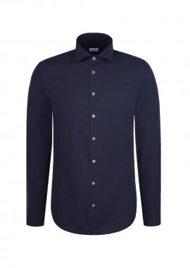 SEIDENSTICKER - ΑΝΔΡΙΚΟ ΜΑΚΡΥΜΑΝΙΚΟ ΠΟΥΚΑΜΙΣΟ CASUAL SPREAD KENT 98 SEIDENSTICKER SLIM FIT ΜΠΛΕ