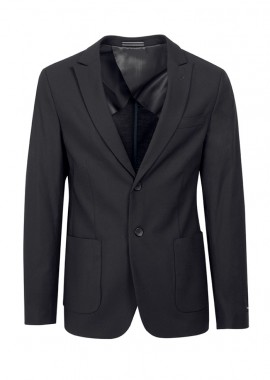 SCOTCH & SODA - ΑΝΔΡΙΚΟ ΣΑΚΑΚΙ CORE - UNCONSTRUCTED PEAK LAPEL COOL-WOOL ΜΑΥΡΟ