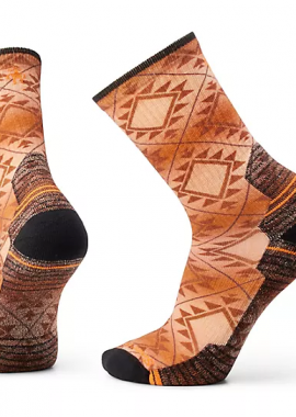 SMARTWOOL - ΑΝΔΡΙΚΕΣ ΚΑΛΤΣΕΣ HIKE CUSHION SOUTHWEST TILE PRINT CREW SOCKS ΠΟΡΤΟΚΑΛΙ