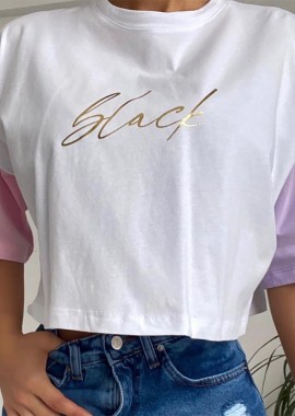 ALLURA WHITE CROP TSHIRT