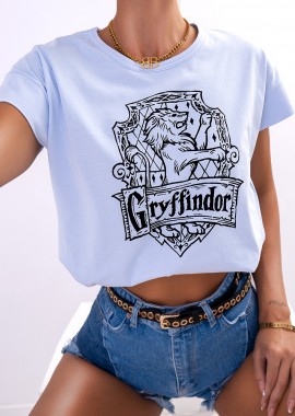 GRYFFINDOR CORD SKY BLUE T-SHIRT