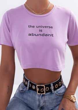 UNIVERSE LILA CROP TOP