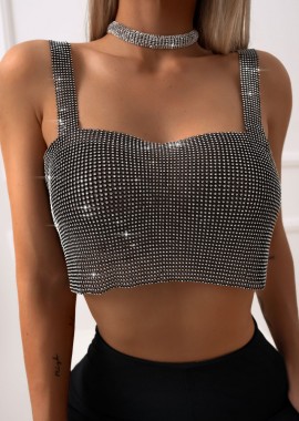 CHLOE BLACK STONE TOP