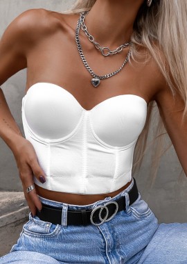 ΛΕΥΚΟ BUSTIER - ADIRA