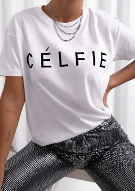 CELFIE WHITE TSHIRT