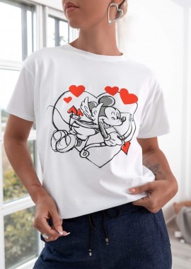 ΛΕΥΚΟ T-SHIRT - EROS MICKEY