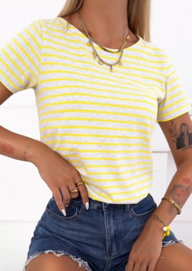 ΡΙΓΕ ΚΙΤΡΙΝΟ TSHIRT- MARINE