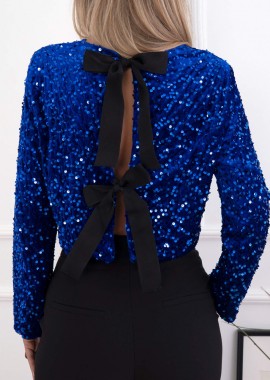 ΒΕΛΟΥΔΙΝΗ ΜΠΛΟΥΖΑ ΜΕ ΠΑΓΙΕΤΕΣ - ANTILO