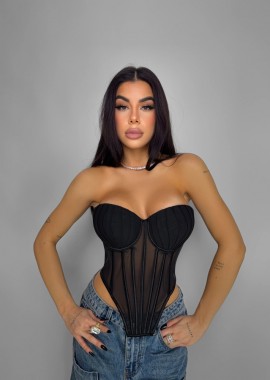 ΜΑΥΡΟΣ ΚΟΡΣΕΣ C-THROU - ADRIA