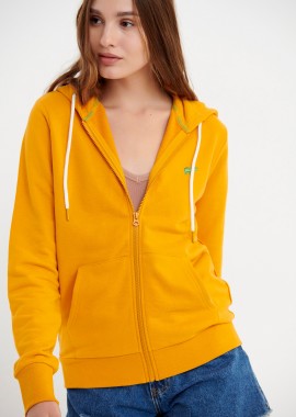 Ζακέτα φούτερ με κεντητό logo