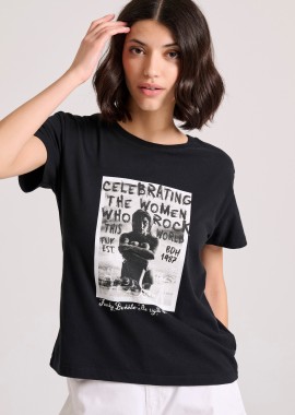 Γυναικείο t-shirt με photographic τύπωμα