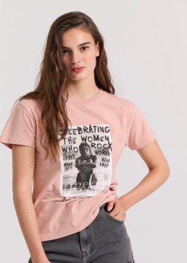 Γυναικείο t-shirt με photographic τύπωμα