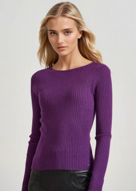 Γυναικεία πλεκτή μπλούζα με βισκόζη