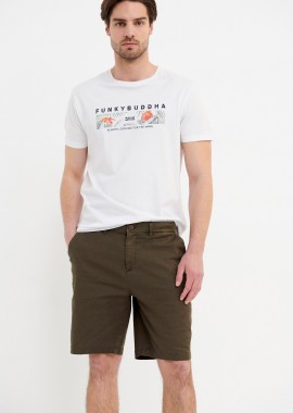 Λινή βερμούδα chino