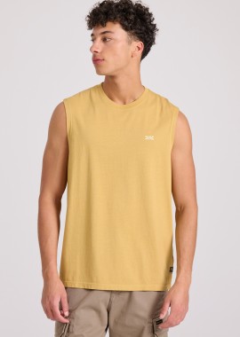 Garment dyed αμάνικη μπλούζα με logo