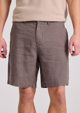 Comfort fit λινή chino βερμούδα